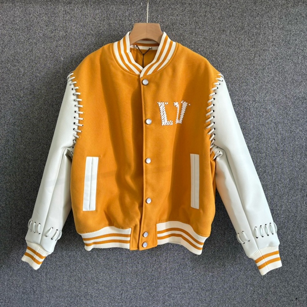 Louis Vuitton Yellow Baseball Jacket